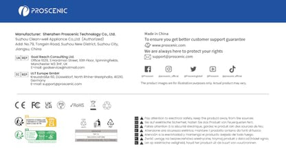 Proscenic Q8 Max+ Robot Vacuum with Mop, 8000Pa 200Min Robotic Vacuum, Smart Obstacle Avoidance, 60 Days of Hands-Free Cleaning Self-Emptying, APP/Remote/Voice Control for Floor Carpet Pet Hair