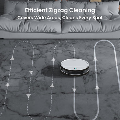 OKP 2500Pa Robot Vacuum Cleaner, Strong Suction, 120 Mins Runtime, Tangle-Free, Precise Obstacle Detection, Smart Self Charging Robotic Vacuums, Ideal for Pet Hair