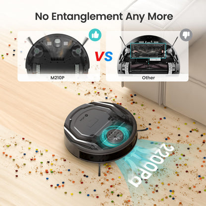 Lefant M210P Robot Vacuum Cleaner Remote Control, Featured Carpet Cleaner Small Robot 7.8cm Thin 28cm DIA, Robotic Vacuum Alexa Voice Control Self-Charging Ideal for Pet Hair Hard Floor