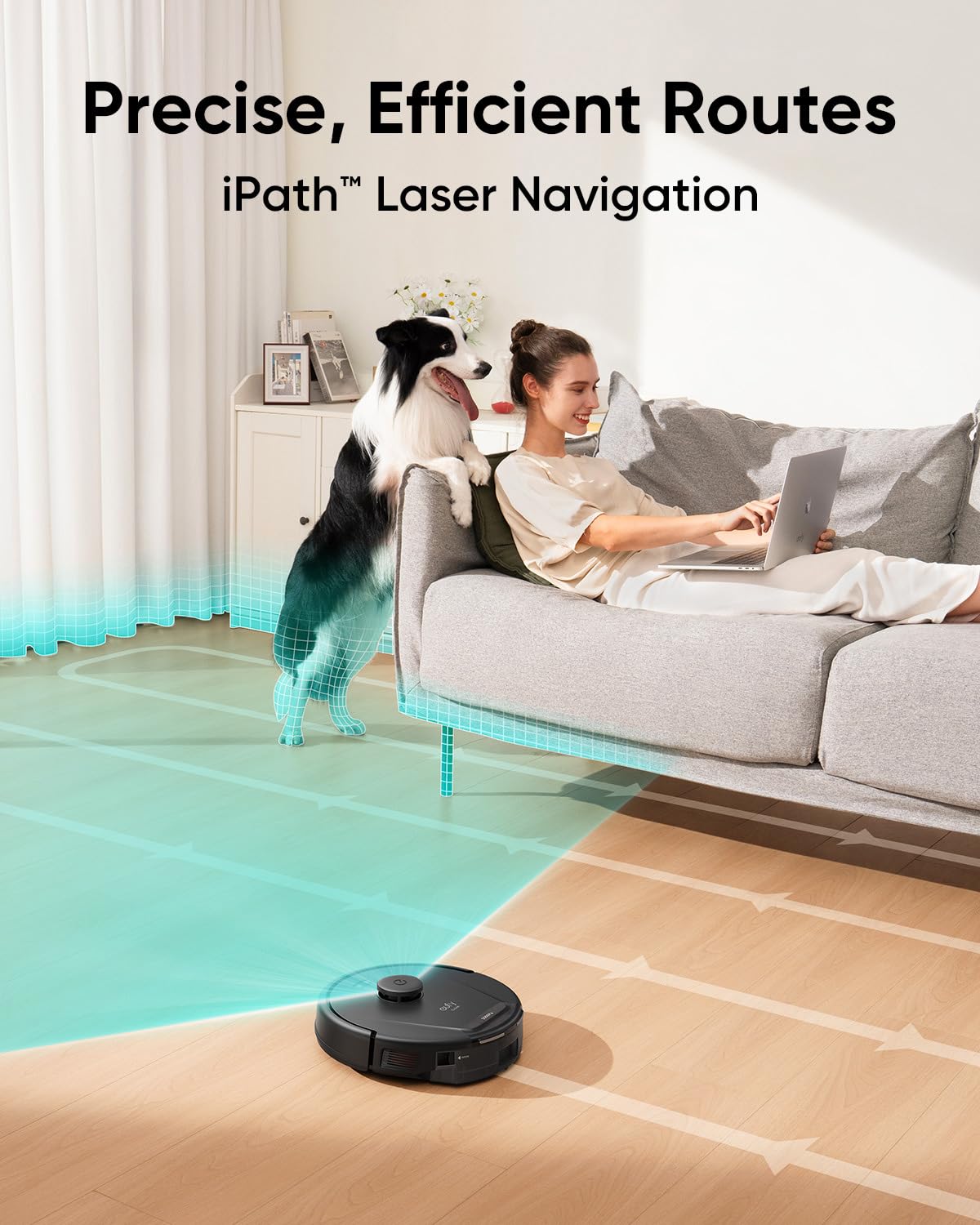 eufy L60 Robot Vacuum Cleaner, Ultra Strong 5,000 Pa Suction to Remove Hair, Dust, iPath Laser Navigation, For Deep Floor Cleaning, Ideal for Hard Floors (Renewed)