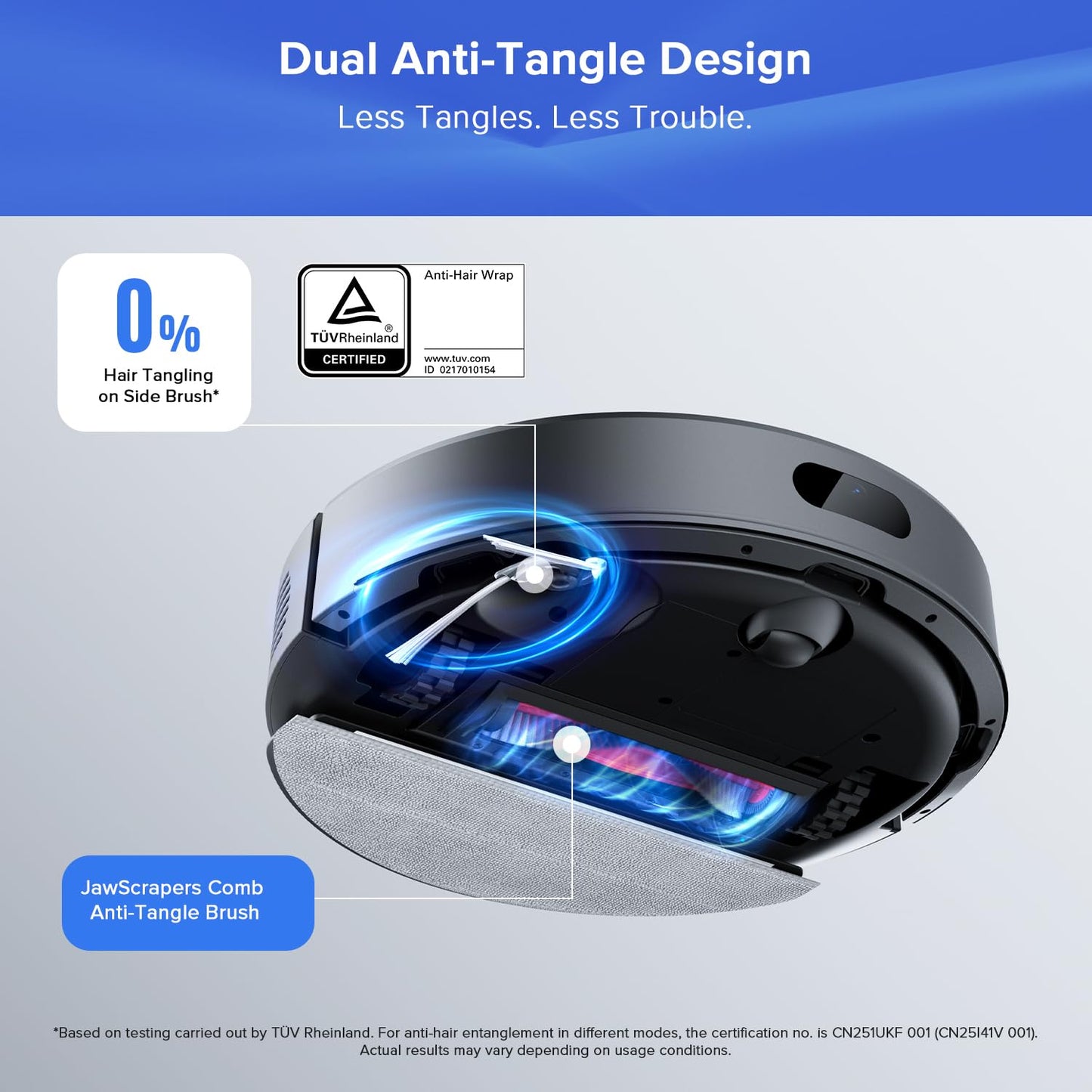 roborock Q7 L5+ Robot Vacuum Cleaner, Self-Emptying, 8,000Pa Suction, Dual Anti-Tangle System, APP-Controlled Mopping, Electronic Water Tank, PreciSense LiDAR Navigation, Ideal for Pet Hair, Black