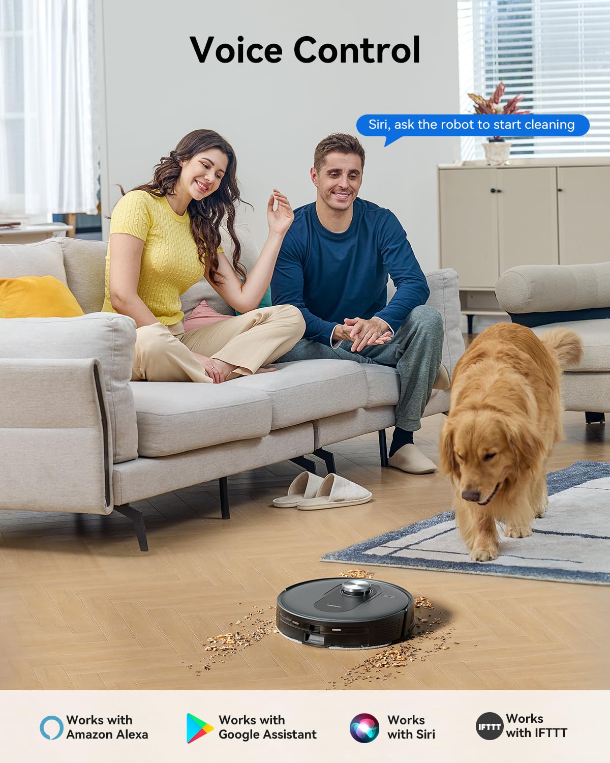 Proscenic Q8 Max Robot Vacuum Mop with Self-Empty Station, 6000Pa 200Min Robotic Vacuum with Lidar Navigation, 5 Real-Time Mapping, WiFi/Alexa/APP Remote Control Robot Hoover for Floor Carpet Pet Hair