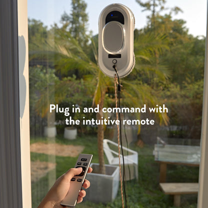 CHOVERY CL.1 Robot Glass Cleaner, Remote Control, Deep Cleaning, Intelligent Edge Detection System, Suitable for Windows, Tiles, Bathrooms (White)…