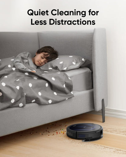 eufy G50 Hybrid Robot Vacuum and Mop, 4,000 Pa Strong Suction, Dynamic Navigation, Pro-Detangle Comb, Roller Brush, Ideal for Pet Hair, Hard Floors