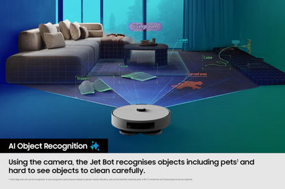 Samsung Bespoke Jet Bot Combo AI+ 3-in-1 Cleaning Robot Vacuum Cleaner - Satin Grey VR7MD97714G/EU