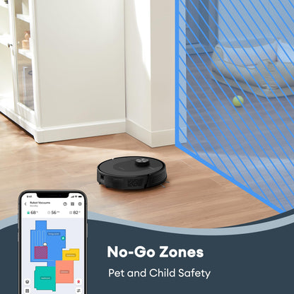 Ultenic T20 Pro Robot Vacuum Cleaner with Mop, 8000Pa Suction, 180 Mins Runtime, Up to 10 Weeks of Hands Free Cleaning, Robot Vacuum with 3.5L Self Emptying Station for Pet Hair, Carpet, Hard Floor