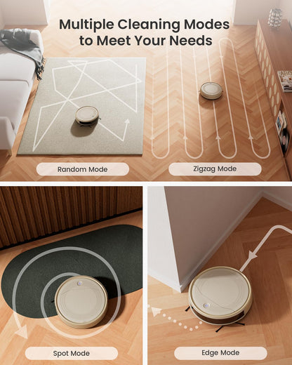 Lefant M310 Robot Vacuum Cleaner, 4500Pa Strong Suction, 180 Min, 7.9 cm Thin 28 cm Diameter, Automatic Self-Charging Small Robotic Vacuum, 2.4G Wi-Fi/App/Alexa Control, Ideal for Pet Hair Hard Floor