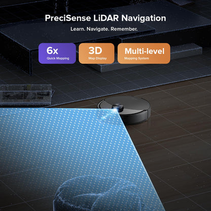 roborock Q10 S5+ Robot Vacuum, Self-Emptying, 10000Pa Suction, Up to 7 Weeks of Hands Free Cleaning, Dual Anti-Tangle Design, VibraRise 2.0&Auto Lifting Mopping System, Obstacle Avoidance (Black)