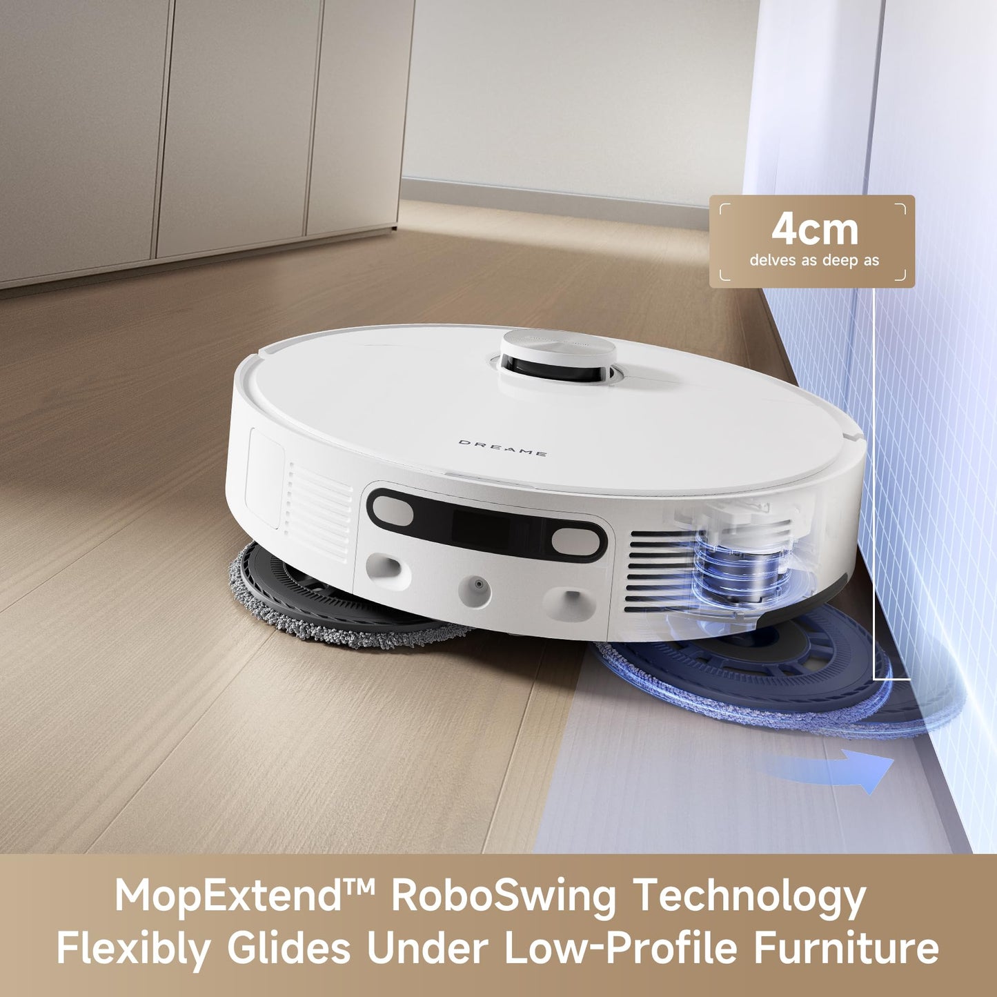 Dreame L10s Ultra Gen 2 Robot Vacuum with Mop, 10000Pa, LiDAR Obstacle Avoidance & MopExtend Technology, Auto Washing&Drying, Self-Emptying&Refilling, 10.5mm Mop Lifting, White