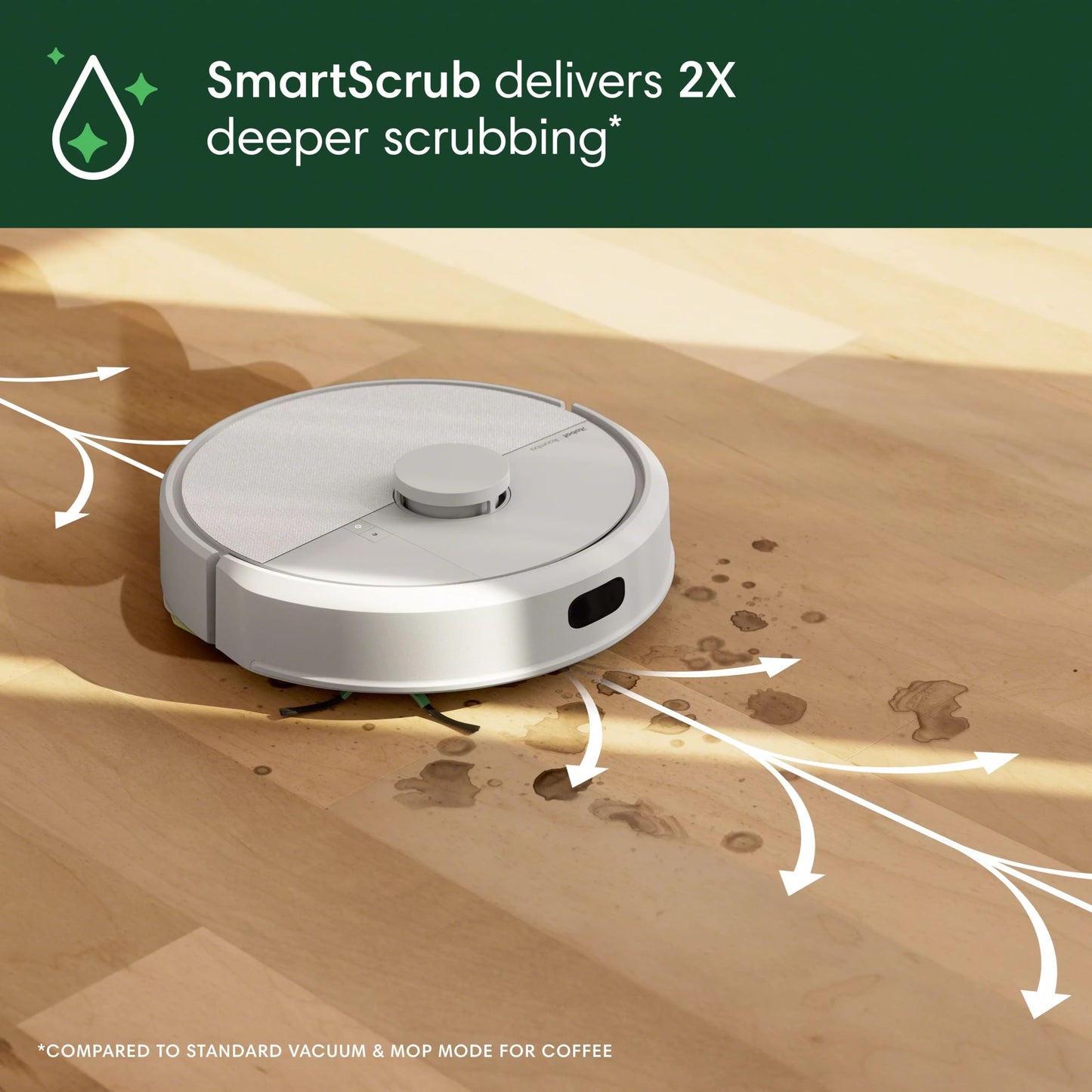 iRobot Roomba® 105 Combo Robot Vacuum Cleaner with Mop Function (White)