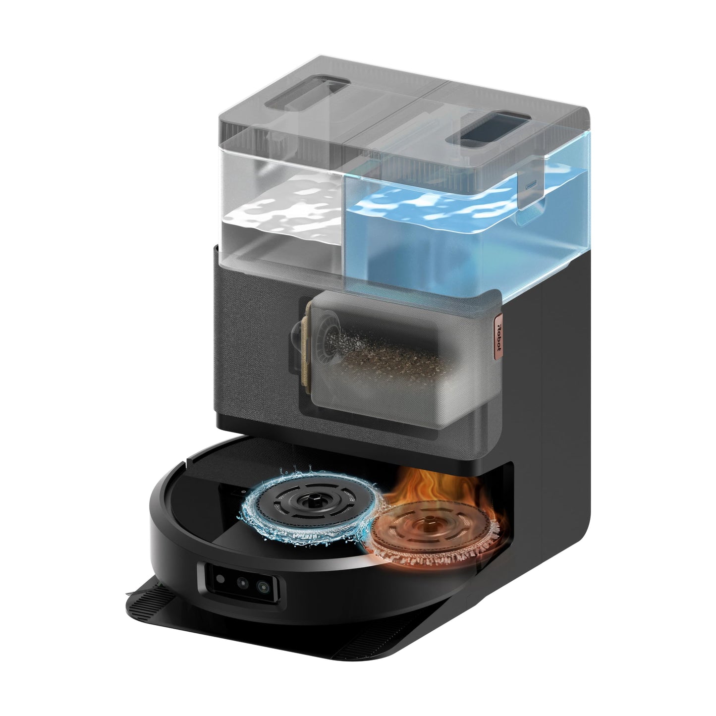 iRobot Roomba® 505 Combo + AutoWash Dock Robot Vacuum Cleaner with Mop Function (Black)